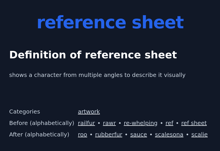 REFERENCE DICTIONARY DEFINITION visual data 3